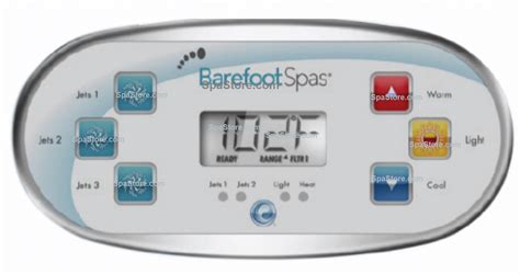 Barefoot spa control panel